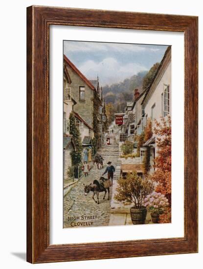 High Street, Clovelly-Alfred Robert Quinton-Framed Giclee Print