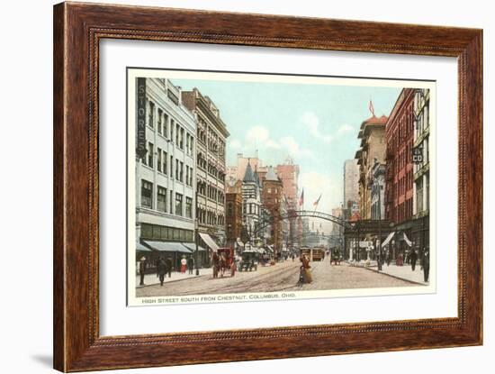 High Street, Columbus, Ohio-null-Framed Art Print