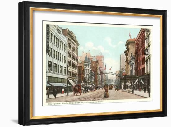 High Street, Columbus, Ohio-null-Framed Art Print