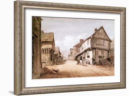 High Street, Conway-John Varley-Framed Giclee Print