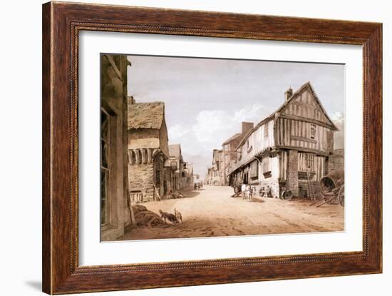 High Street, Conway-John Varley-Framed Giclee Print