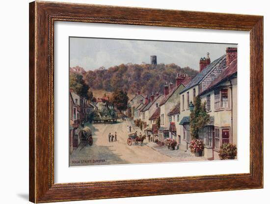 High Street, Dunster-Alfred Robert Quinton-Framed Giclee Print