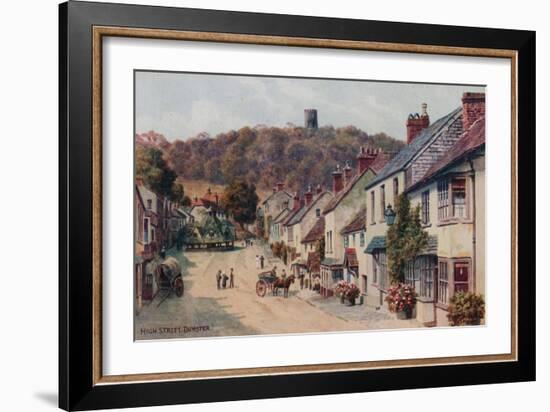 High Street, Dunster-Alfred Robert Quinton-Framed Giclee Print