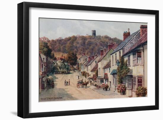 High Street, Dunster-Alfred Robert Quinton-Framed Giclee Print