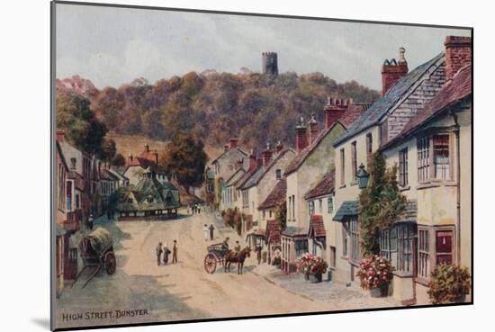 High Street, Dunster-Alfred Robert Quinton-Mounted Giclee Print