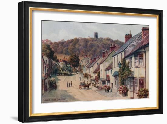 High Street, Dunster-Alfred Robert Quinton-Framed Giclee Print