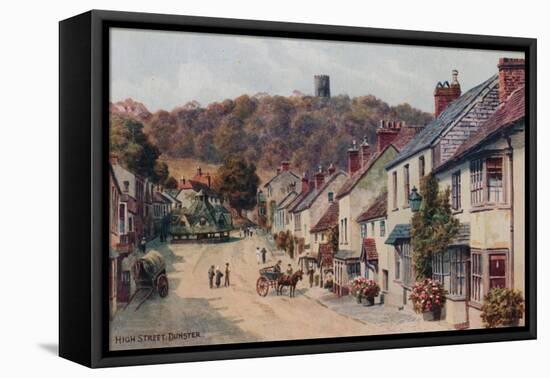 High Street, Dunster-Alfred Robert Quinton-Framed Premier Image Canvas