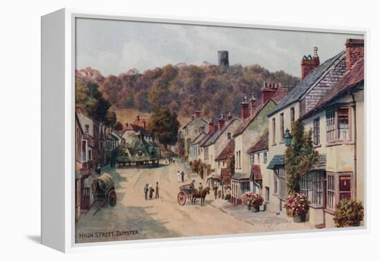 High Street, Dunster-Alfred Robert Quinton-Framed Premier Image Canvas