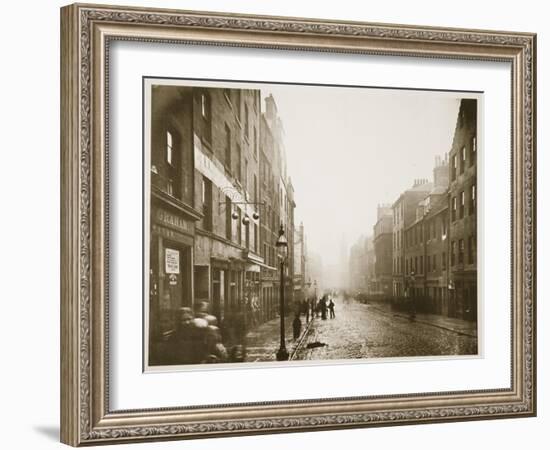 High Street, Glasgow, C.1878 (B/W Photo)-Thomas Annan-Framed Giclee Print