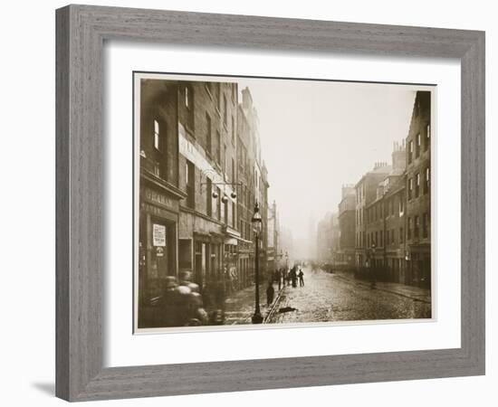 High Street, Glasgow, C.1878 (B/W Photo)-Thomas Annan-Framed Giclee Print