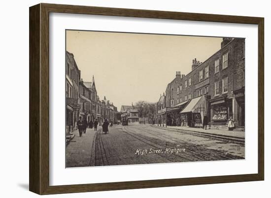 High Street, Highgate, London-English Photographer-Framed Photographic Print