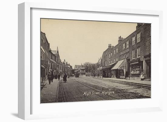 High Street, Highgate, London-English Photographer-Framed Photographic Print