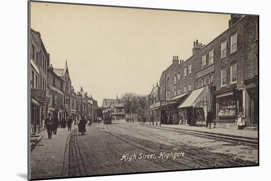 High Street, Highgate, London-English Photographer-Mounted Photographic Print