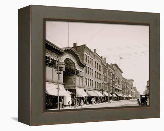 High Street, Holyoke, Mass.-null-Framed Stretched Canvas