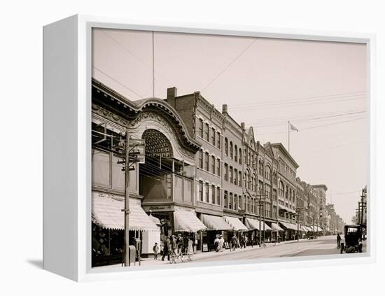 High Street, Holyoke, Mass.-null-Framed Stretched Canvas