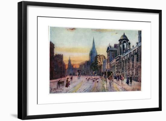 High Street, Oxford-William Matthison-Framed Giclee Print