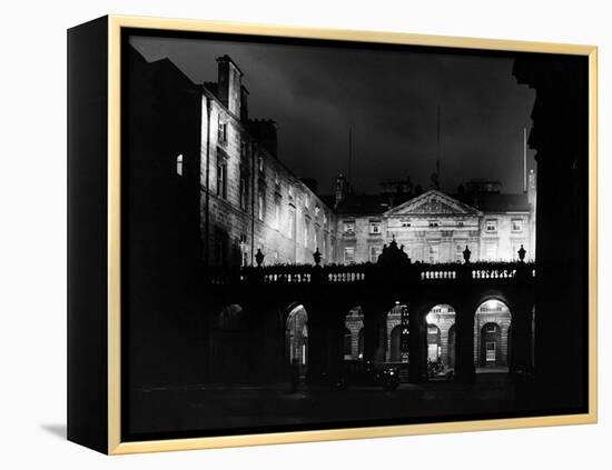 High Street Undergoes Experimental Floodlighting, Edinburgh-null-Framed Premier Image Canvas