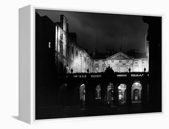 High Street Undergoes Experimental Floodlighting, Edinburgh-null-Framed Premier Image Canvas