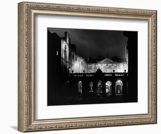 High Street Undergoes Experimental Floodlighting, Edinburgh-null-Framed Photographic Print