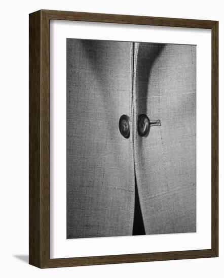 High Style in Men's Fashions, Extreme Styles for Men of College Age, Showing Link Buttons-Nina Leen-Framed Photographic Print