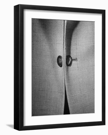 High Style in Men's Fashions, Extreme Styles for Men of College Age, Showing Link Buttons-Nina Leen-Framed Photographic Print