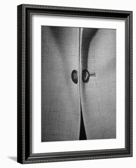 High Style in Men's Fashions, Extreme Styles for Men of College Age, Showing Link Buttons-Nina Leen-Framed Photographic Print