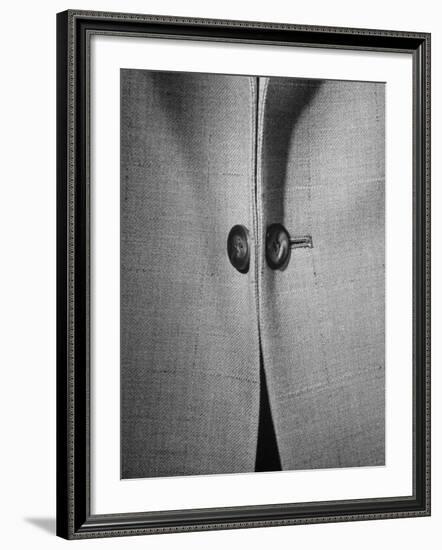 High Style in Men's Fashions, Extreme Styles for Men of College Age, Showing Link Buttons-Nina Leen-Framed Photographic Print