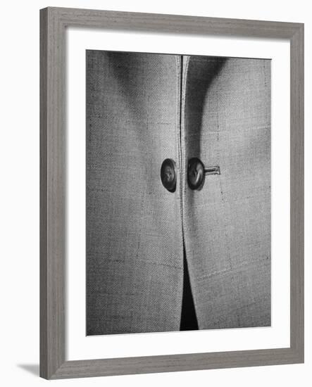 High Style in Men's Fashions, Extreme Styles for Men of College Age, Showing Link Buttons-Nina Leen-Framed Photographic Print