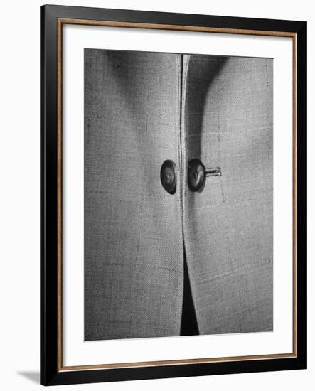 High Style in Men's Fashions, Extreme Styles for Men of College Age, Showing Link Buttons-Nina Leen-Framed Photographic Print