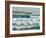 High Surf Day Preceding Tropical Storm. View of Pier and Ocean Waves in Pensacola, Florida.-forestpath-Framed Photographic Print