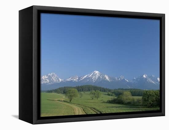 High Tatra Mountains from Near Poprad, Slovakia-Upperhall-Framed Premier Image Canvas