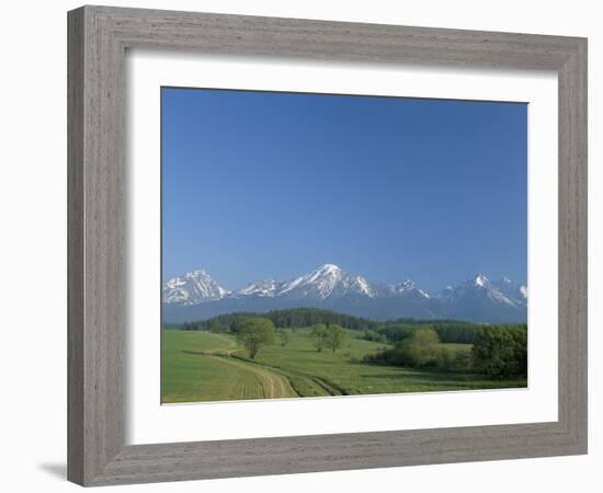 High Tatra Mountains from Near Poprad, Slovakia-Upperhall-Framed Photographic Print