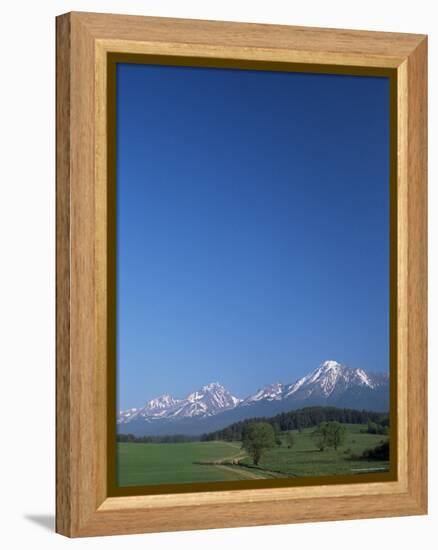 High Tatra Mountains from Near Poprad, Slovakia-Upperhall-Framed Premier Image Canvas