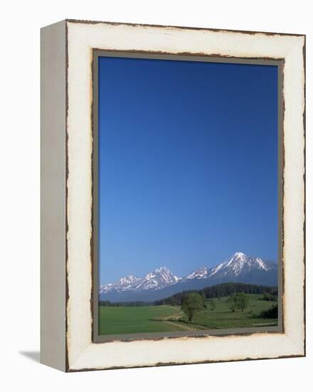 High Tatra Mountains from Near Poprad, Slovakia-Upperhall-Framed Premier Image Canvas