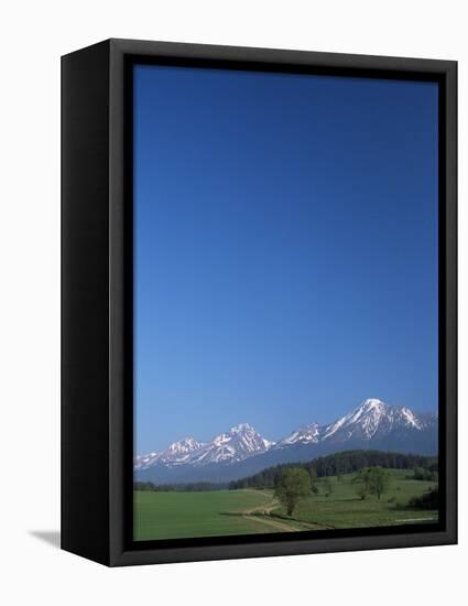 High Tatra Mountains from Near Poprad, Slovakia-Upperhall-Framed Premier Image Canvas