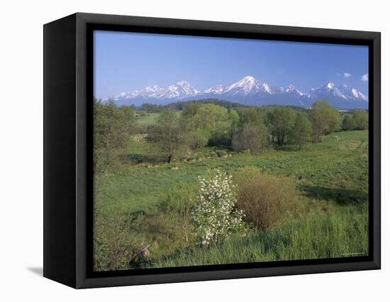 High Tatra Mountains from Near Poprad, Slovakia-Upperhall-Framed Premier Image Canvas