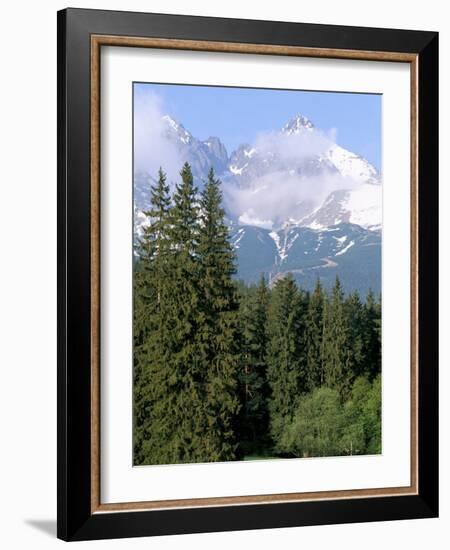 High Tatra Mountains from Tatranska Lomnica, Slovakia-Upperhall-Framed Photographic Print