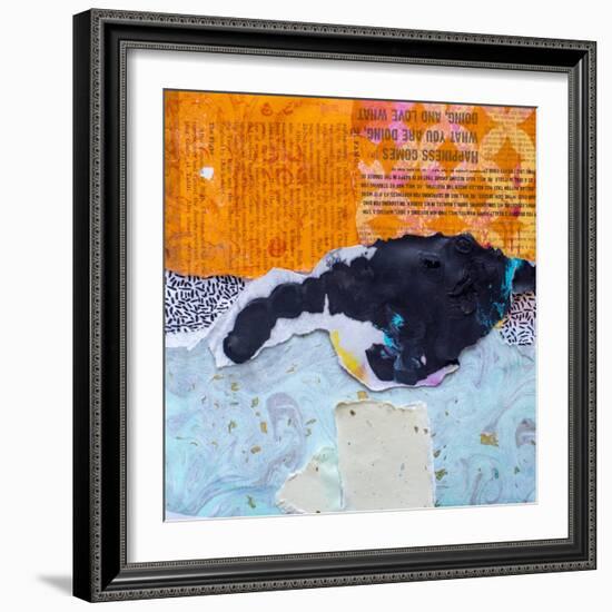 High Texture Abstract V-Elizabeth St. Hilaire-Framed Art Print