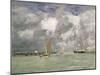 High Tide at Trouville, circa 1892-96-Eugène Boudin-Mounted Giclee Print