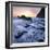 High Tide on Duckpool Beach at Sunset, North Cornwall, England. Spring-Adam Burton-Framed Photographic Print