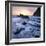 High Tide on Duckpool Beach at Sunset, North Cornwall, England. Spring-Adam Burton-Framed Photographic Print