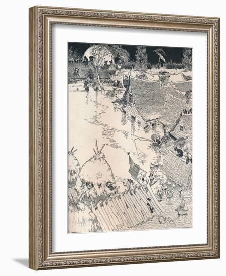 High Times on the Desplaines, C1890-Frederick Richardson-Framed Giclee Print