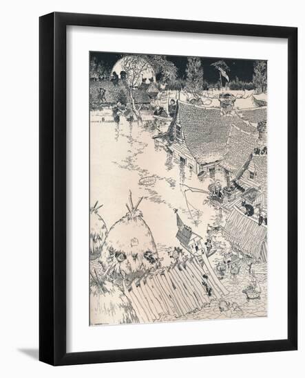 High Times on the Desplaines, C1890-Frederick Richardson-Framed Giclee Print