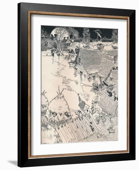 High Times on the Desplaines, C1890-Frederick Richardson-Framed Giclee Print