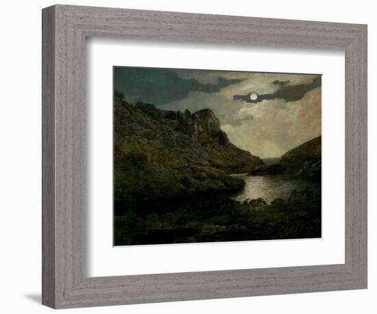 High Tor, Matlock, Derbyshire (Oil on Canvas)-Joseph Wright of Derby-Framed Giclee Print