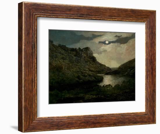 High Tor, Matlock, Derbyshire (Oil on Canvas)-Joseph Wright of Derby-Framed Giclee Print