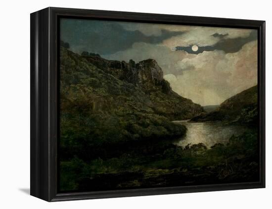 High Tor, Matlock, Derbyshire (Oil on Canvas)-Joseph Wright of Derby-Framed Premier Image Canvas