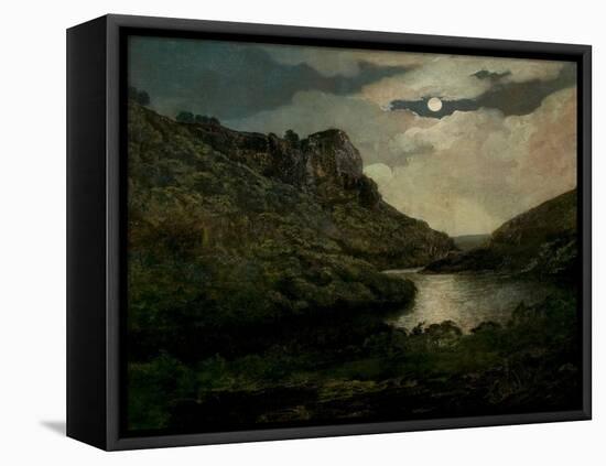 High Tor, Matlock, Derbyshire (Oil on Canvas)-Joseph Wright of Derby-Framed Premier Image Canvas