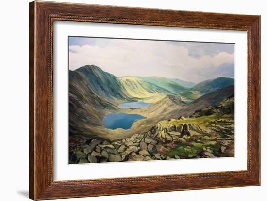 High Up In The Mountains-kirilstanchev-Framed Premium Giclee Print