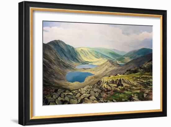 High Up In The Mountains-kirilstanchev-Framed Premium Giclee Print